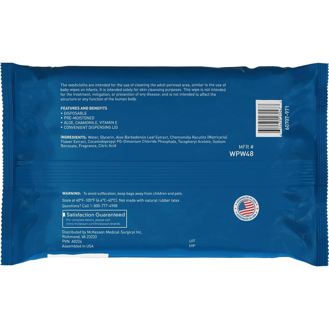 Toallitas Desechables McKesson Aromatizadas 48 Unidades