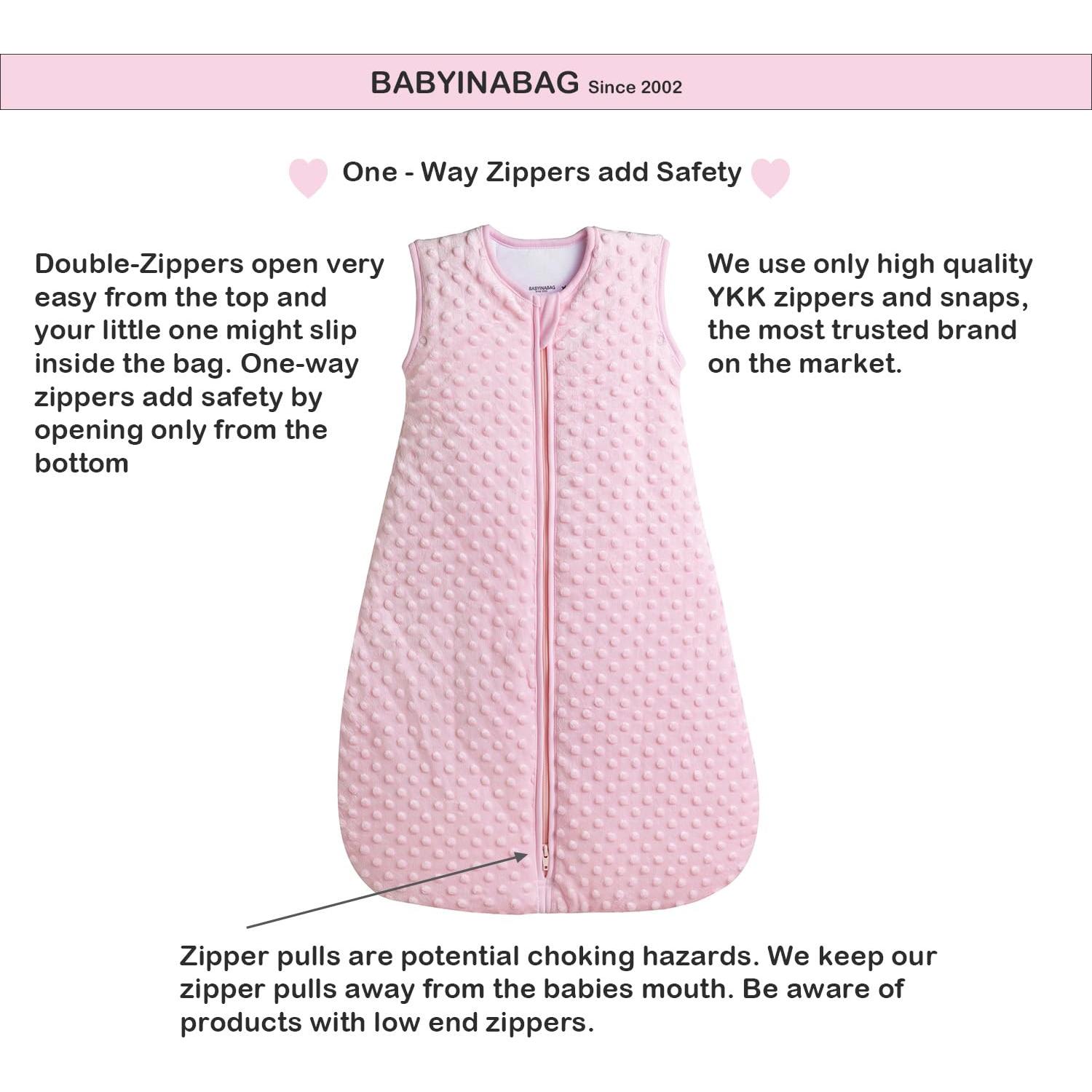 Saco de Dormir para Bebés Baby in a Bag 2.5 Tog Invierno Rosa