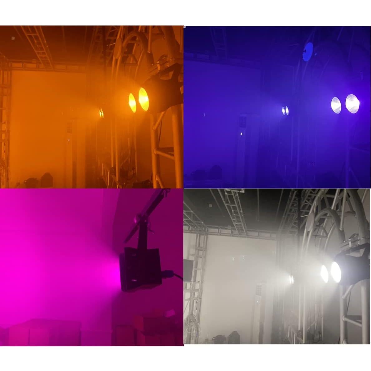 Luces Par COB DJXFLI 2x100W RGBWAuv 6 en 1 para eventos