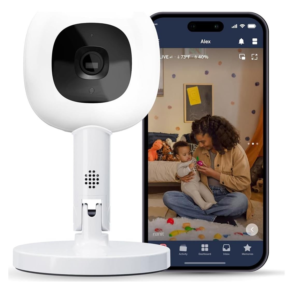 Monitor para Bebés Nanit Pro con Soporte Flexible y Video HD 1080p