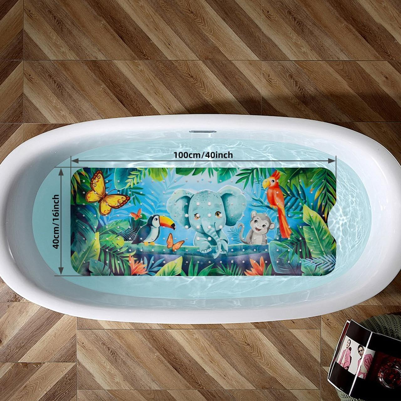 Alfombrilla de Baño Antideslizante REETUAL Selva 68.6x68.6 cm