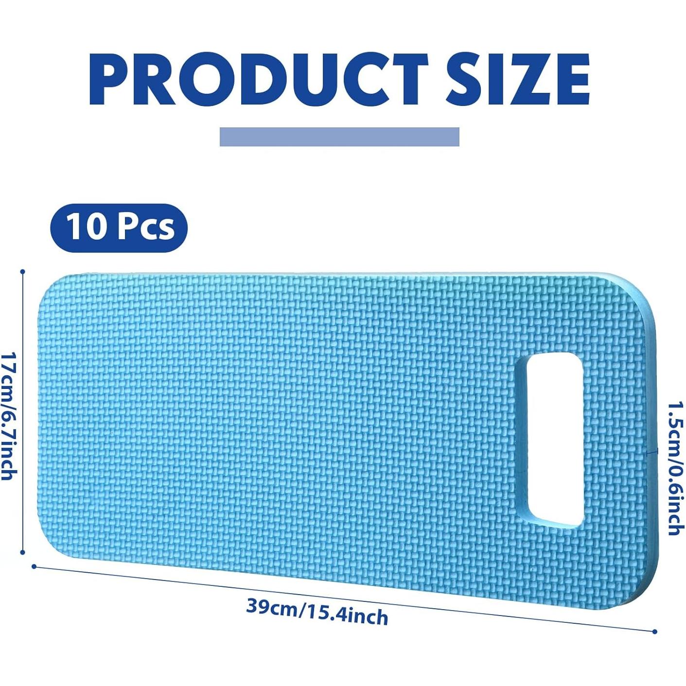 Riakrum Almohadillas de Jardín 10 Pcs Espuma Impermeable 39x17cm