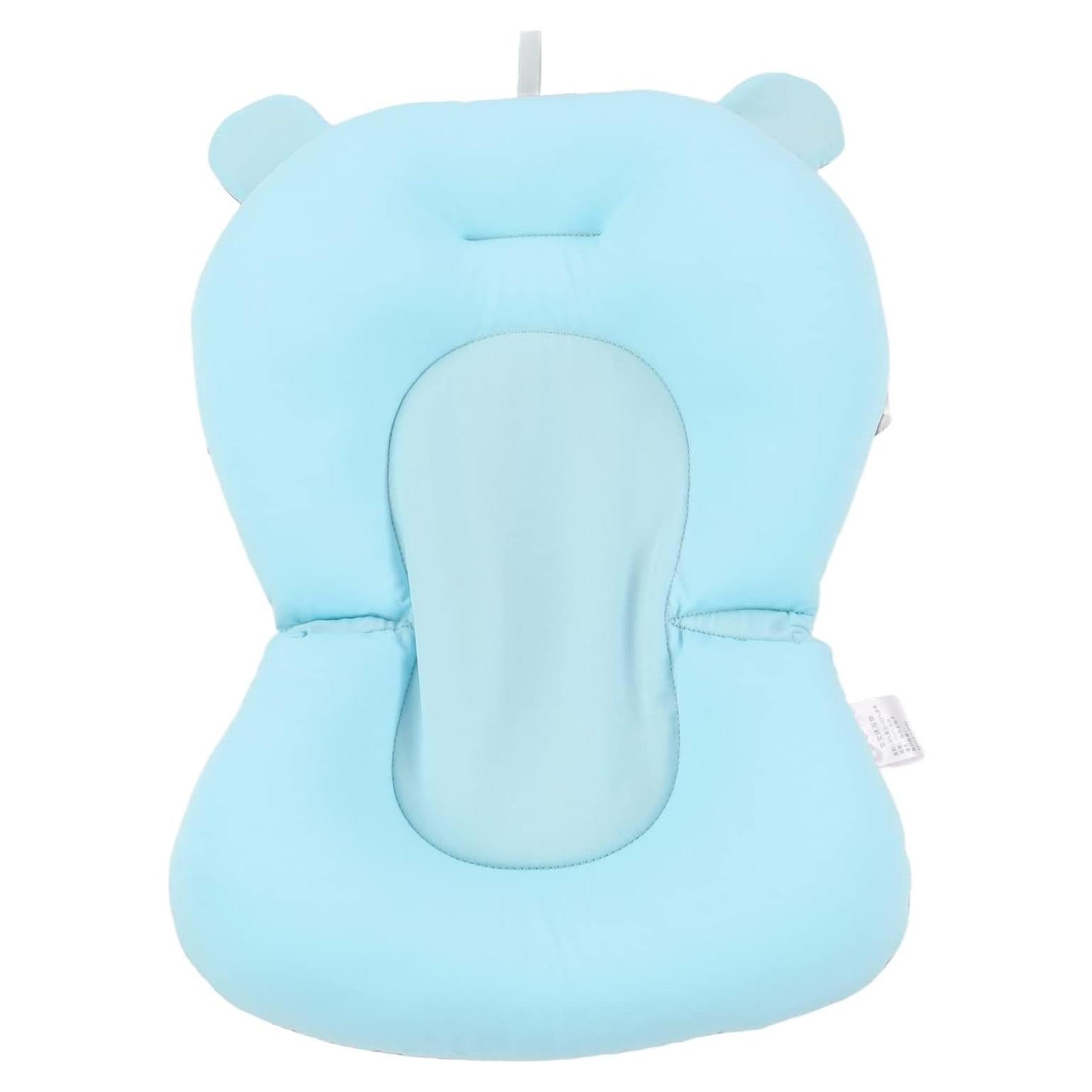 Cojín de Baño para Bebés Oso Azul - Soporte Flotante Seguro