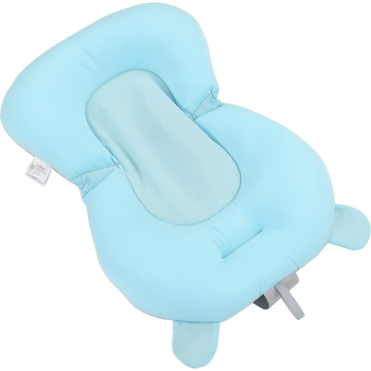 Cojín de Baño para Bebés Oso Azul - Soporte Flotante Seguro