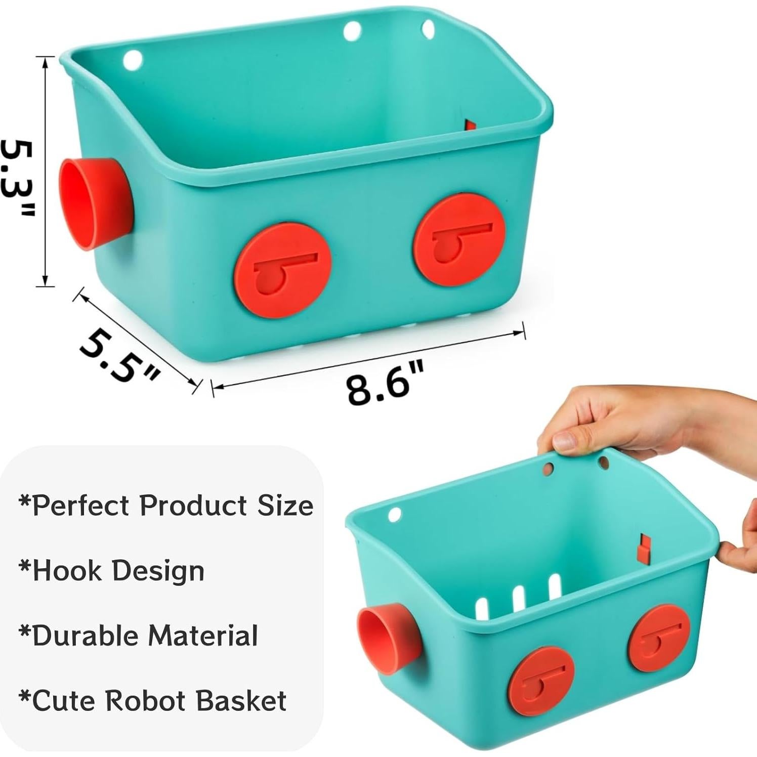 6 Organizadores de Juguetes de Baño Noamus - Estantes Colgantes