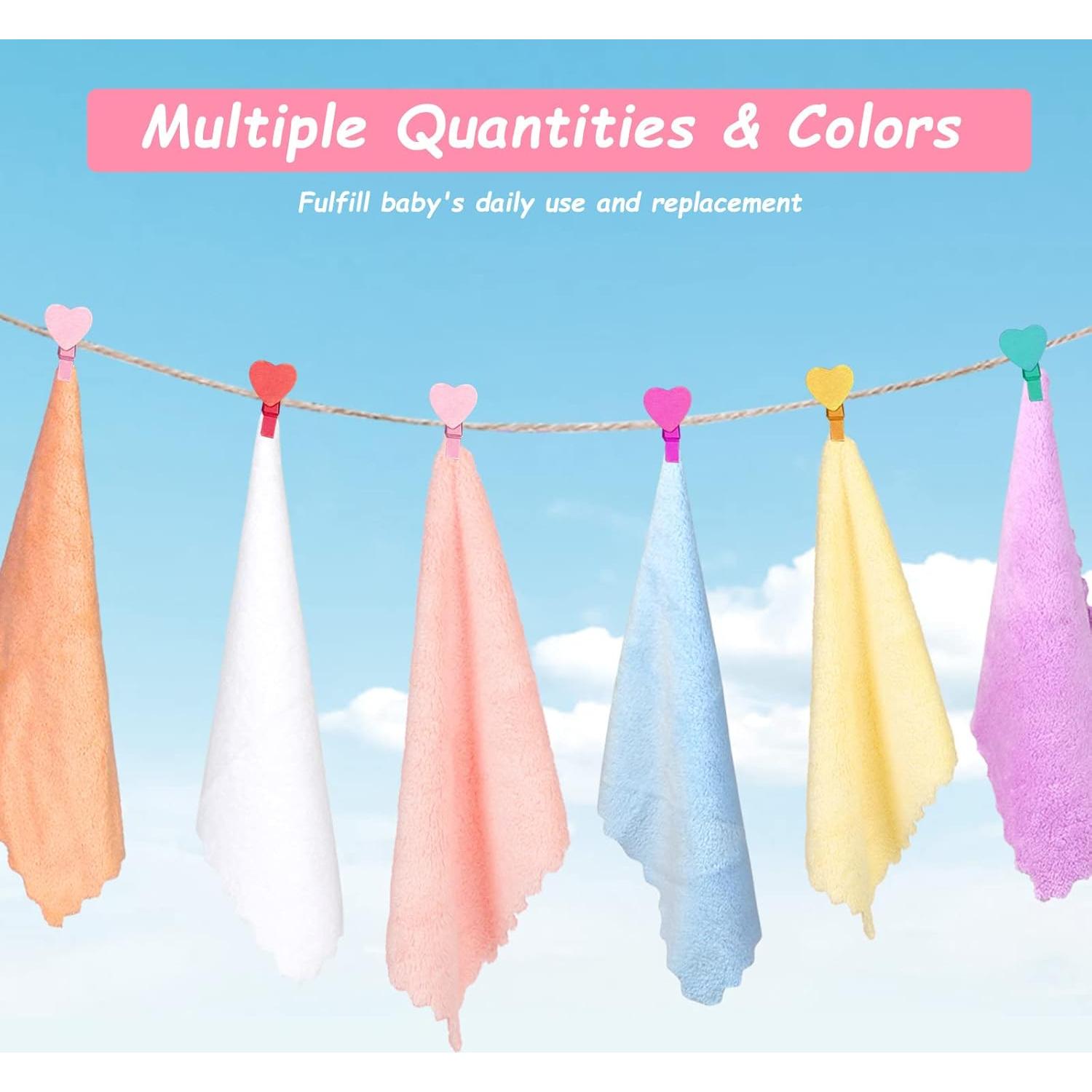 Toallitas de Baño Orighty para Bebés 24-Pack Microfibra Coral