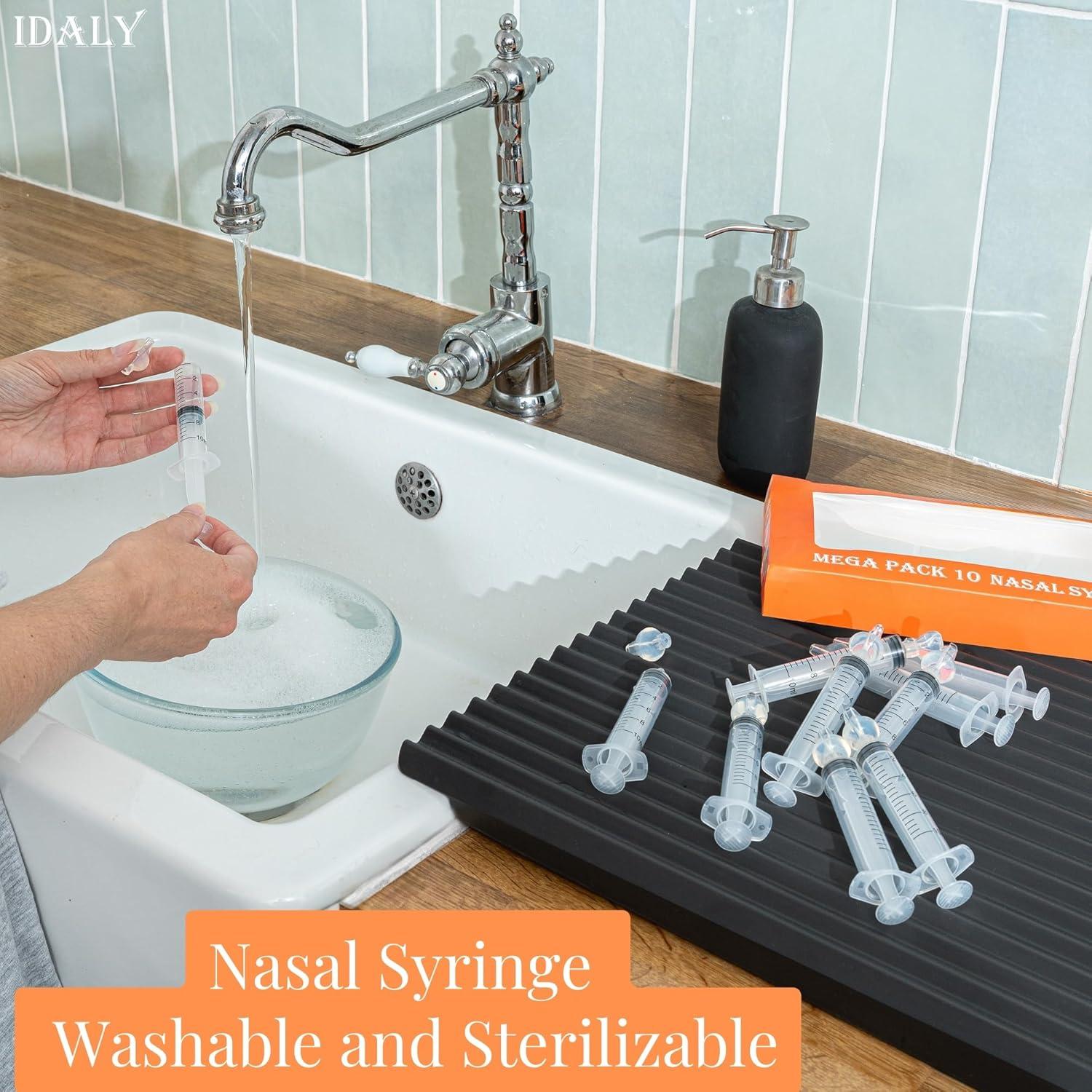 Pack 10 Jeringas Nasales Reutilizables CLOVALE 10 ml