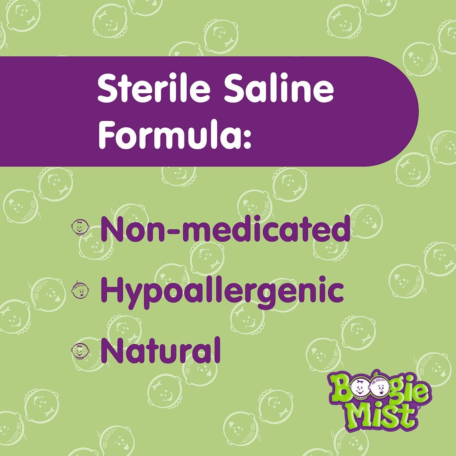 Spray Nasal Salino Boogie para Bebés 87.5g - Alivio Alergias