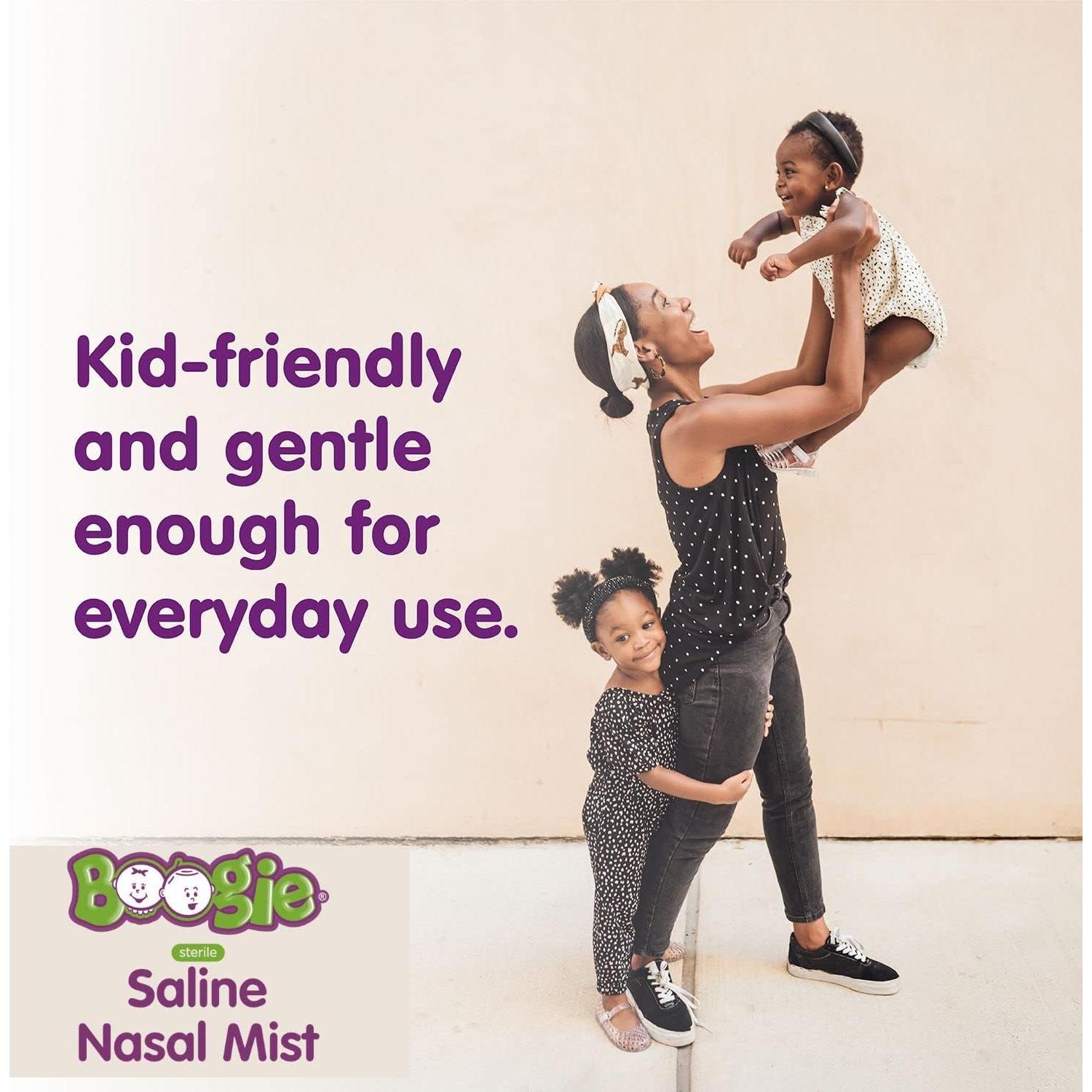 Spray Nasal Salino Boogie para Bebés 87.5g - Alivio Alergias