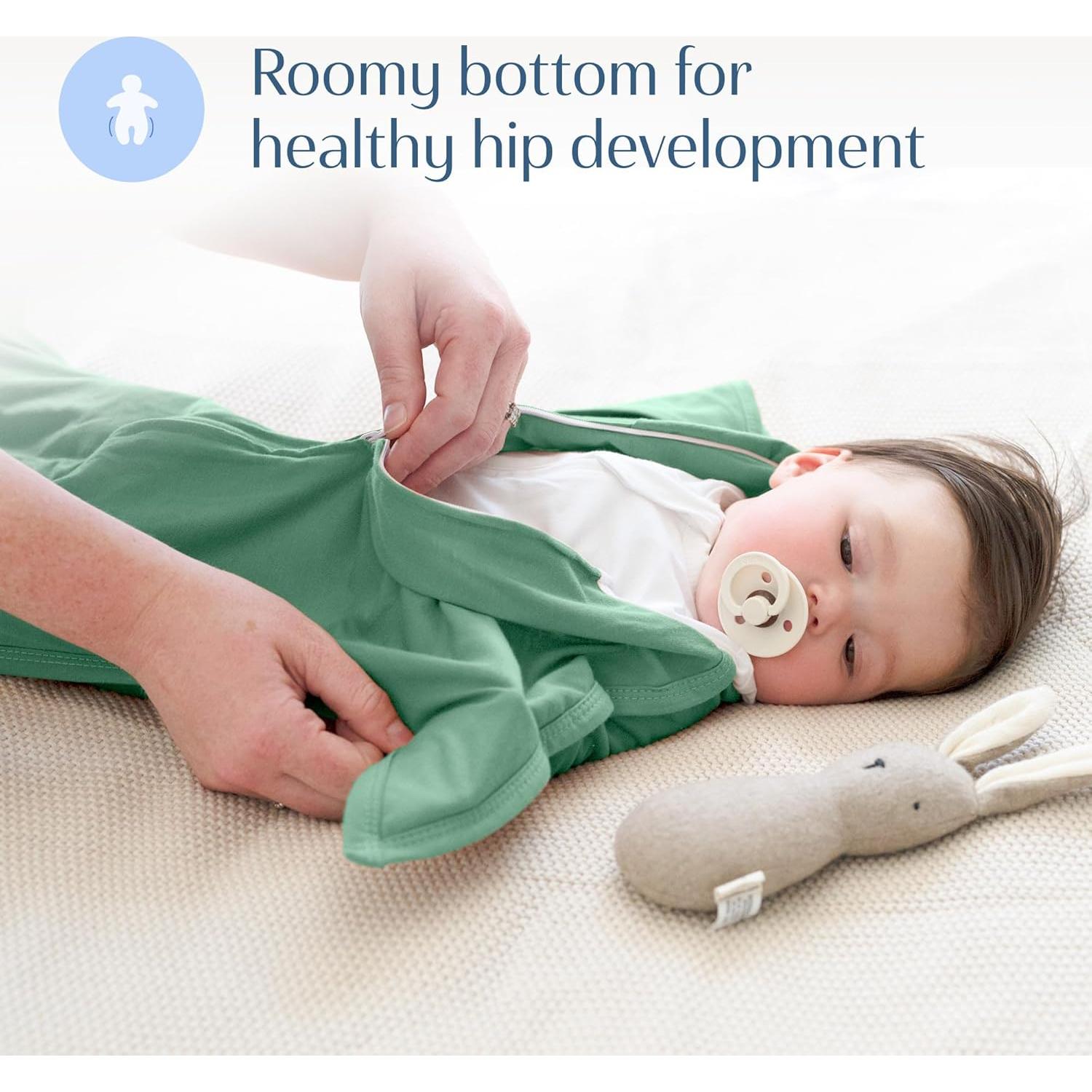 Manta de Swaddle Zipadee-Zip SleepingBaby Albahaca X-Pequeño