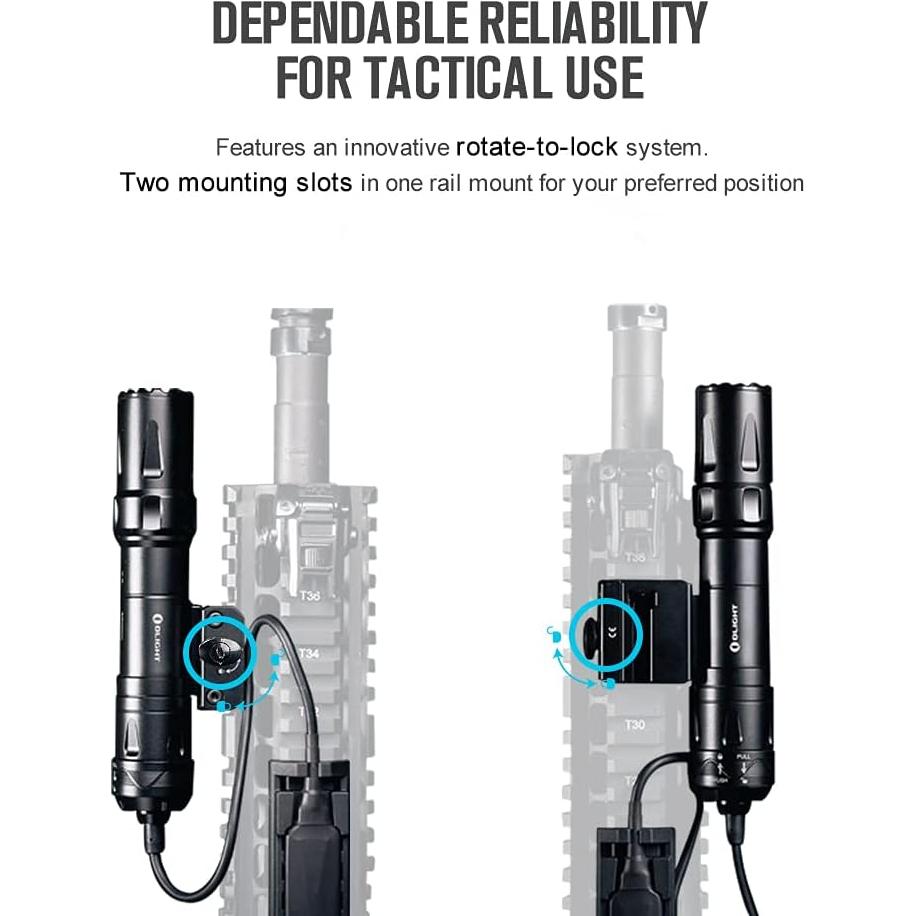 Linterna Táctica OLIGHT Odin 2000 Lúmenes Recargable