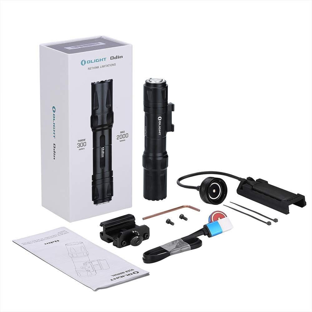 Linterna Táctica OLIGHT Odin 2000 Lúmenes Recargable