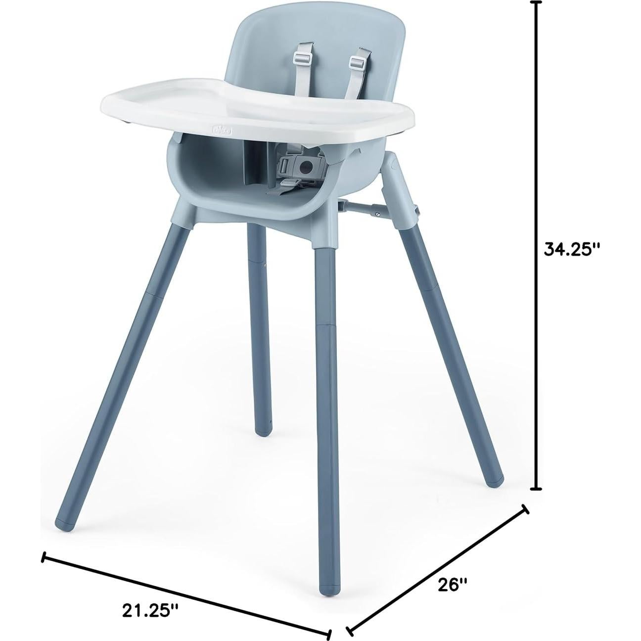 Chicco Zest Silla Alta Plegable 4-en-1 Capri - Multiuso