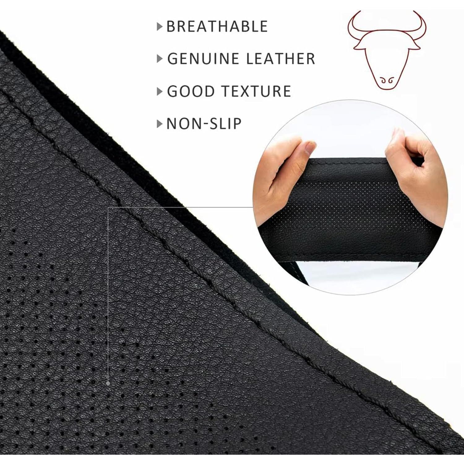 Volante de carreras 33cm Obokidlyamor fibra de carbono con cuero