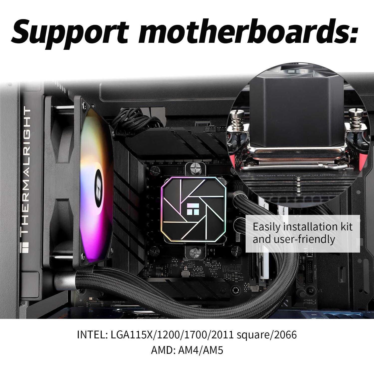 Enfriador de CPU Líquido AIO Aqua Elite 120 V3 - THERMALRIGHT