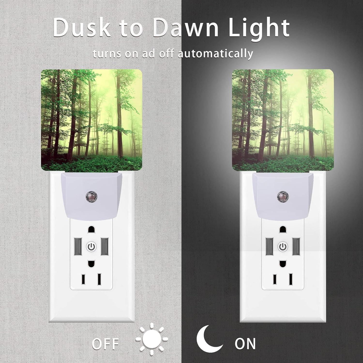 Luz Nocturna LED Oeaskly Bosque Brumoso 0.5W con Sensor