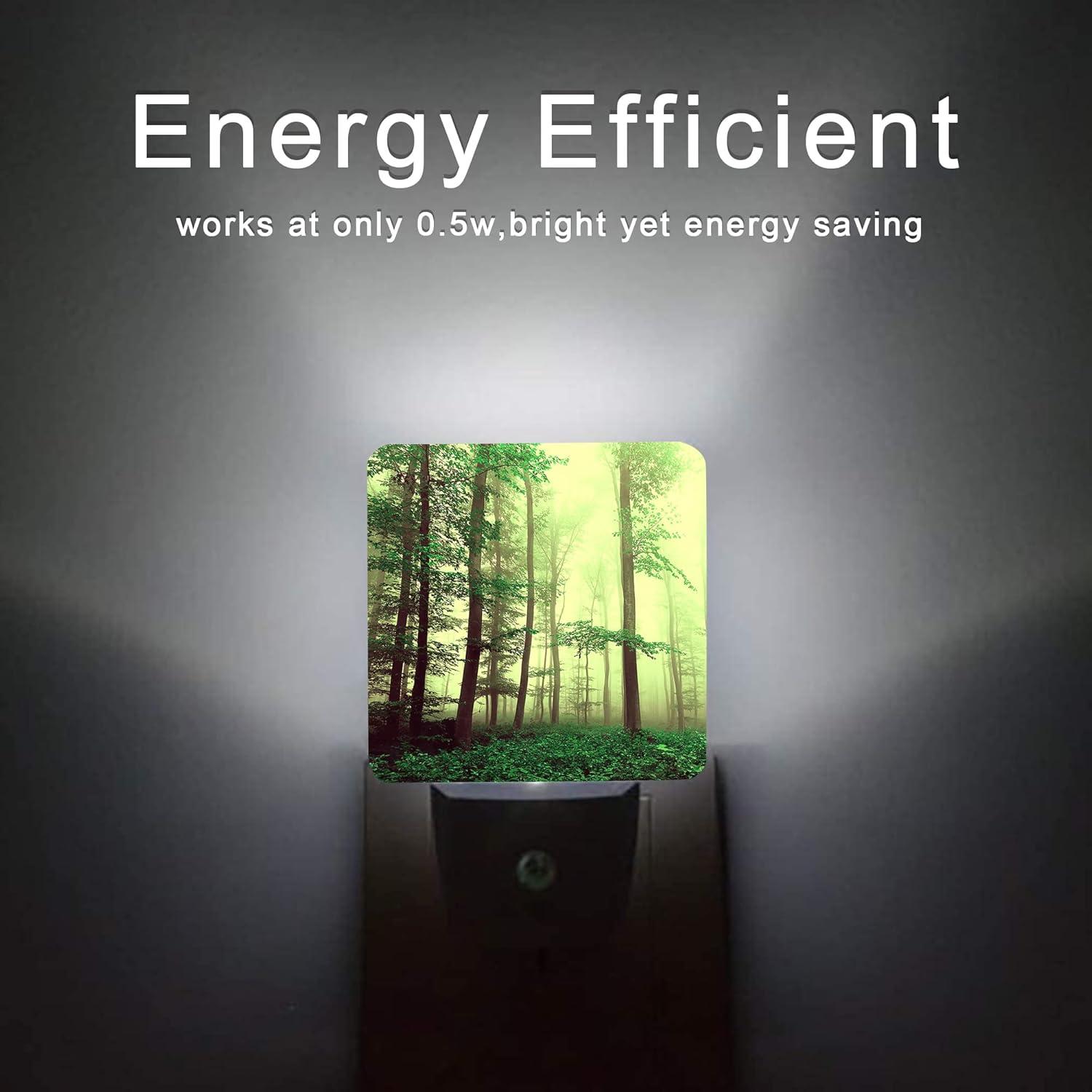 Luz Nocturna LED Oeaskly Bosque Brumoso 0.5W con Sensor