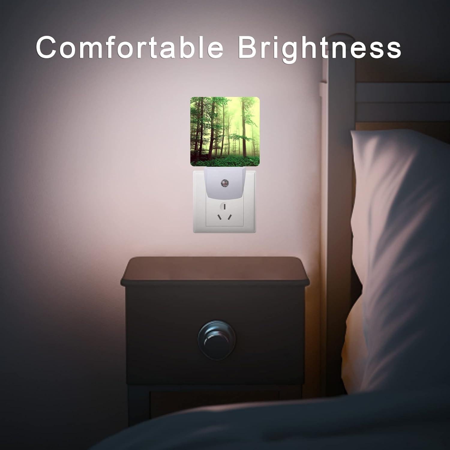 Luz Nocturna LED Oeaskly Bosque Brumoso 0.5W con Sensor