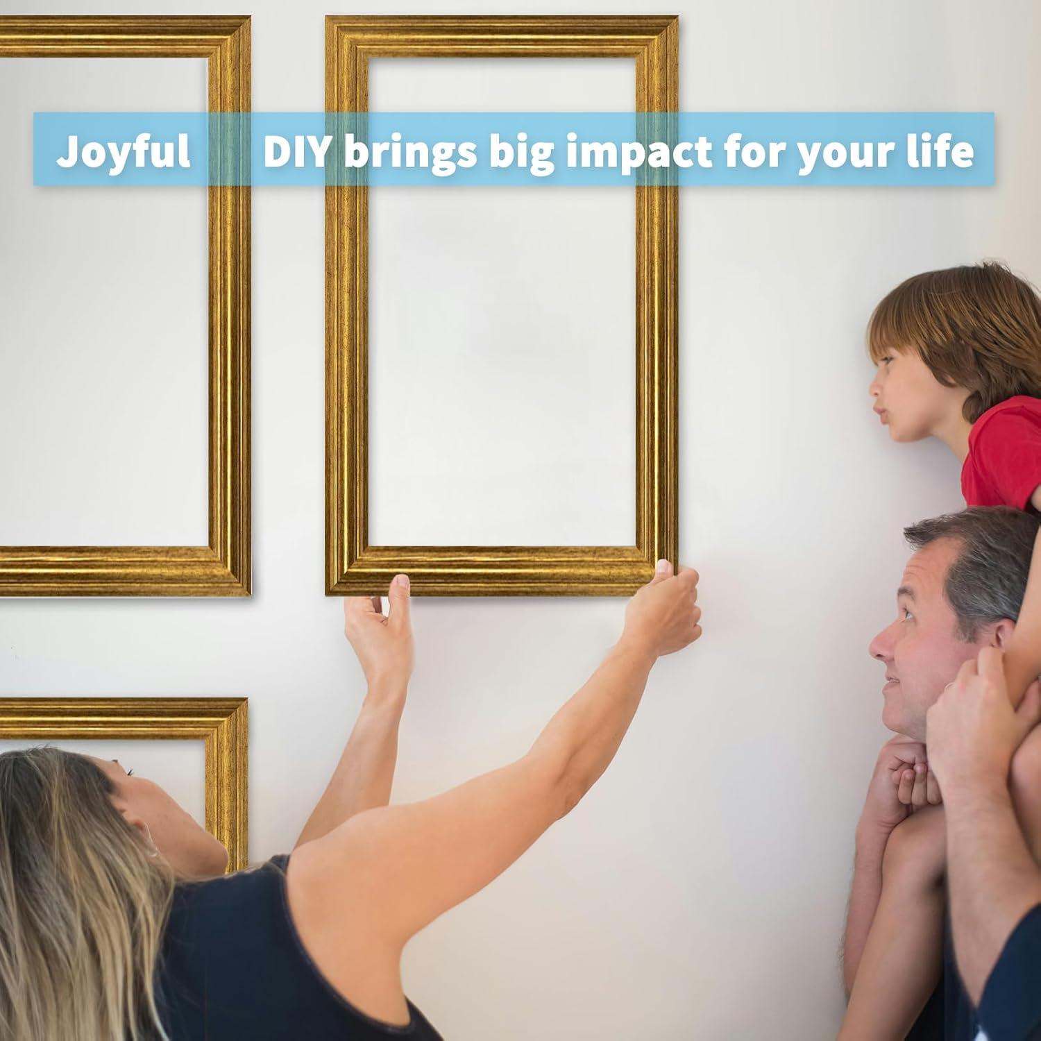 Juego de Molduras de Pared Art3d 6 Piezas Oro Antiguo