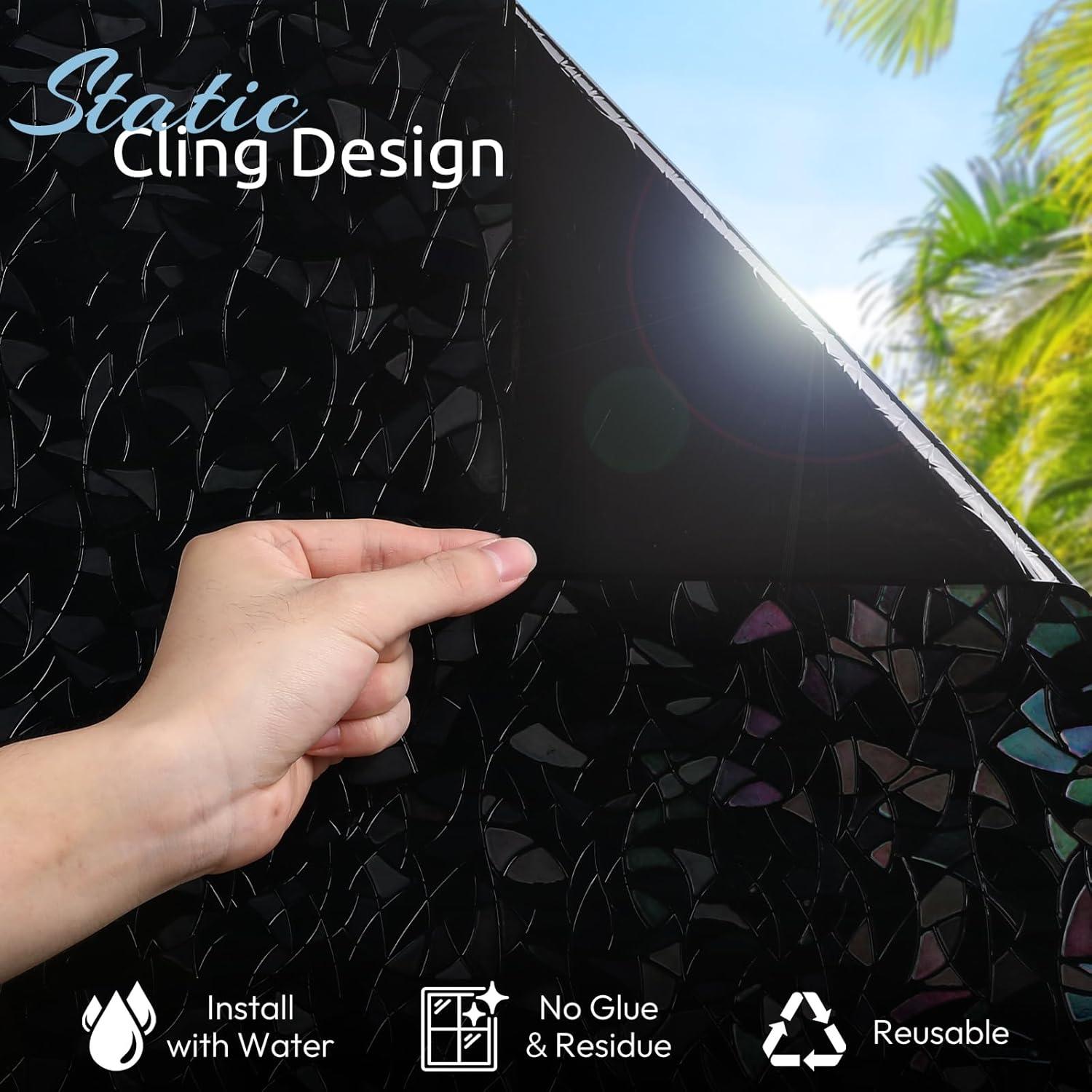 Película de Privacidad para Ventanas rabbitgoo 30x200cm Negra