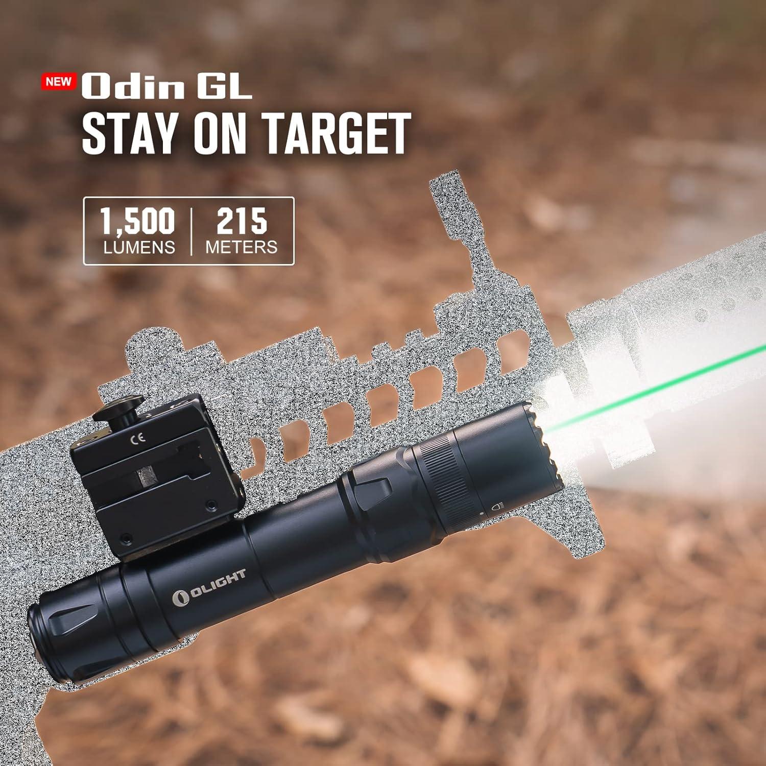 Linterna Táctica OLIGHT Odin GL 1500 Lúmenes Montaje Picatinny