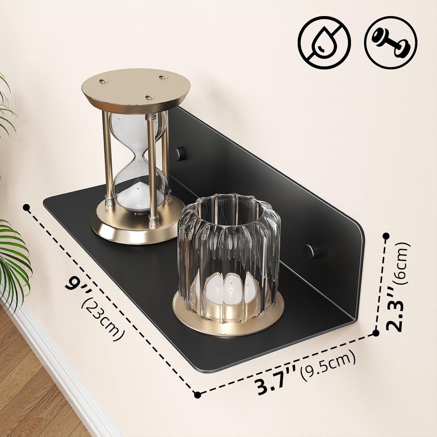 Estante Flotante Dr.DJ BL1 22.86x9.4cm Negro para Pared