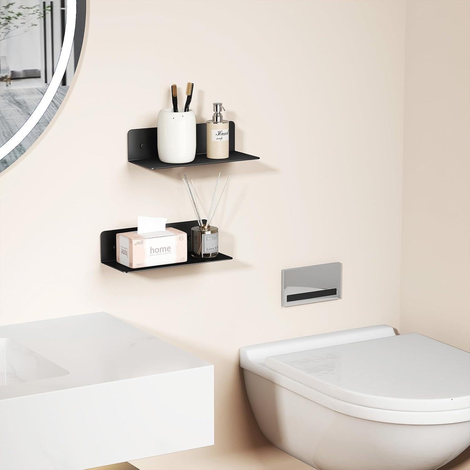 Estante Flotante Dr.DJ BL1 22.86x9.4cm Negro para Pared