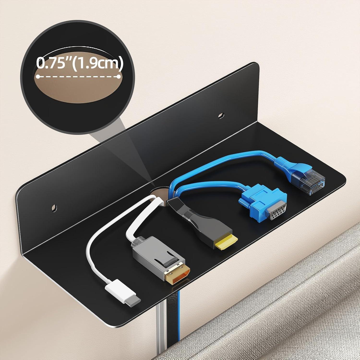 Estante Flotante Dr.DJ BL1 22.86x9.4cm Negro para Pared