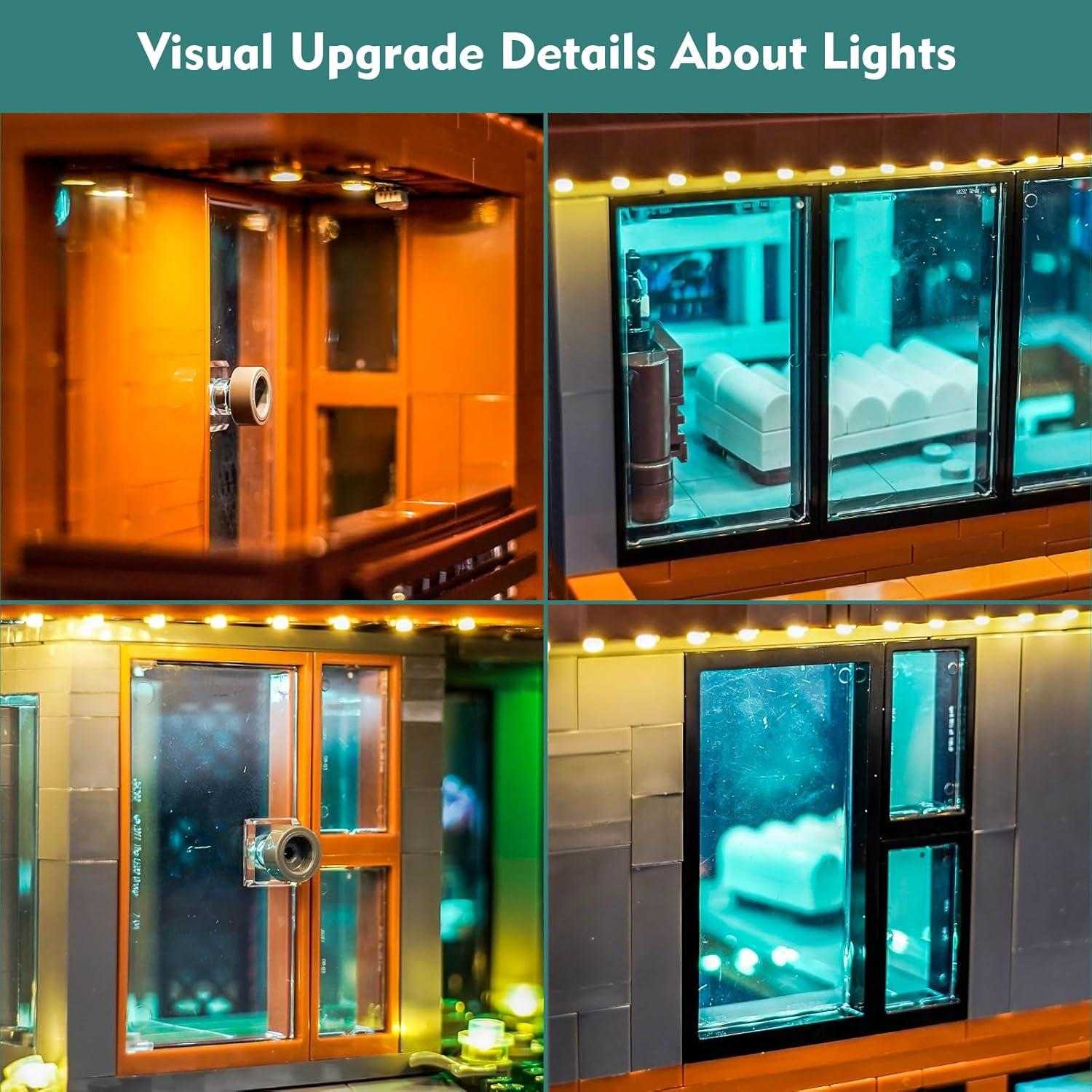 Kit de Luz LED LocoLee para LEGO Casa Cullen 21354