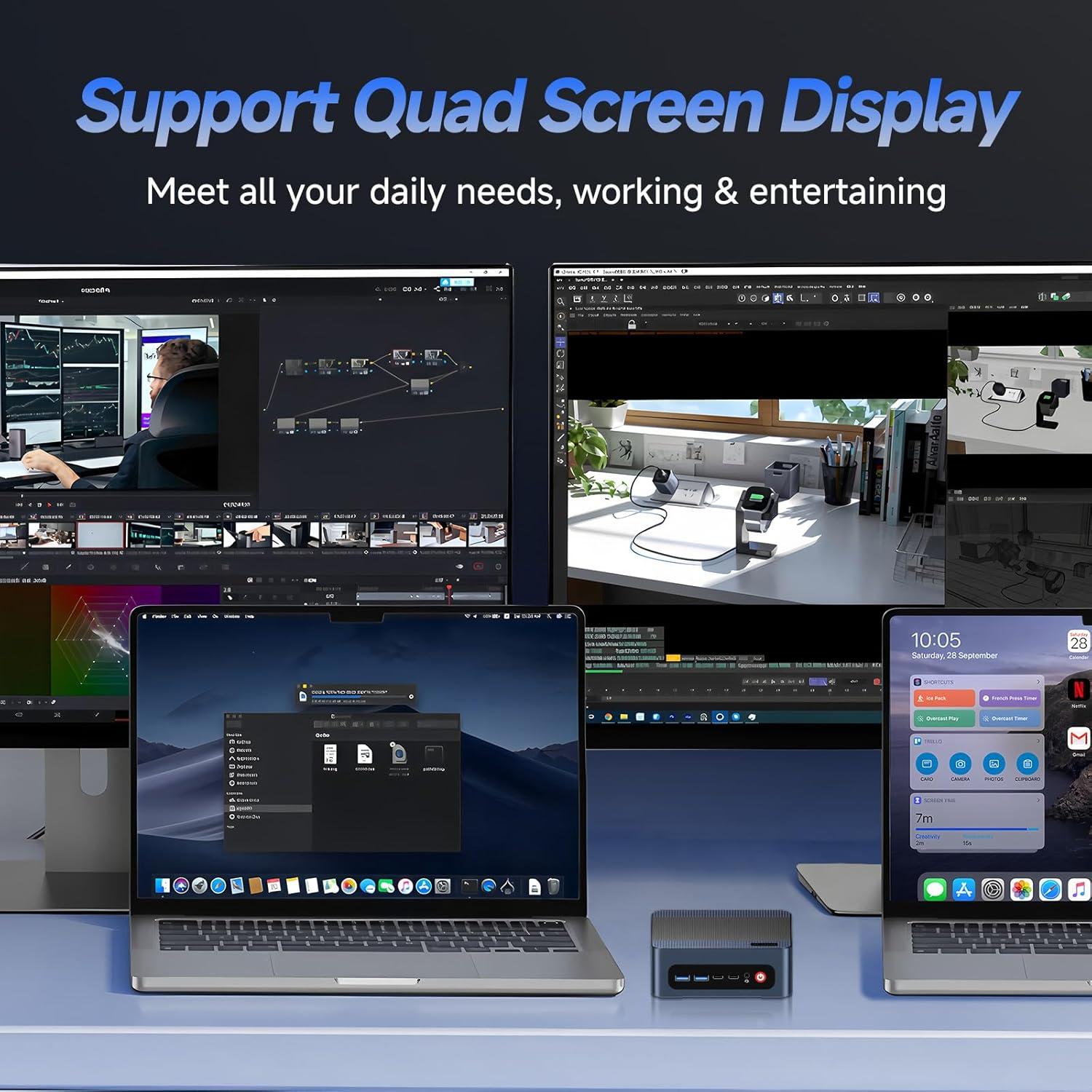 Mini PC de Juegos Reatan Alloy-X Ryzen 7 7840HS 32GB 1TB