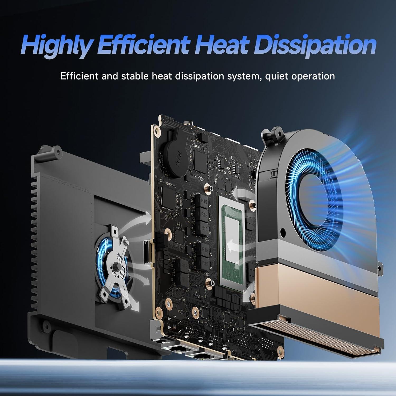 Mini PC de Juegos Reatan Alloy-X Ryzen 7 7840HS 32GB 1TB