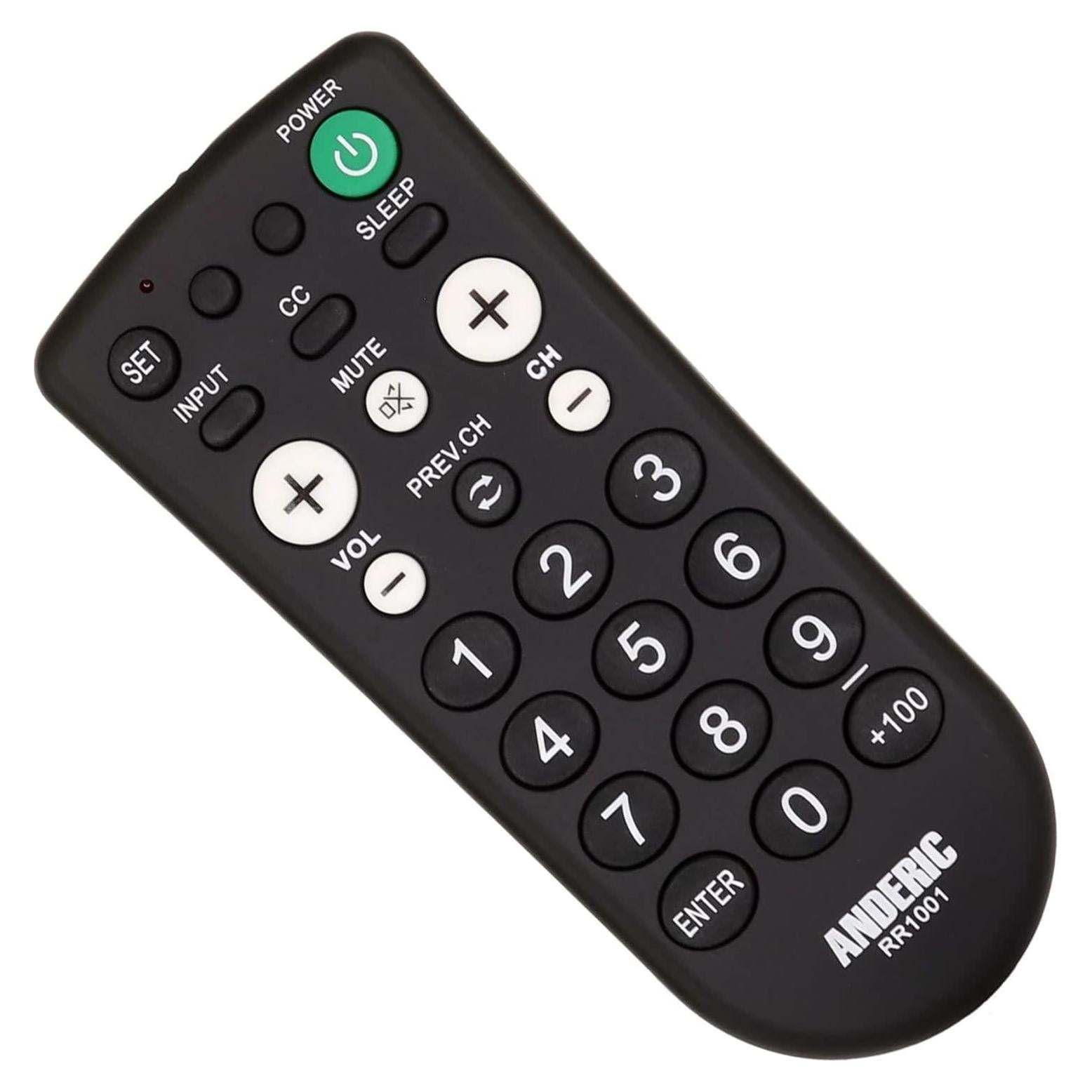 Control Remoto Universal Anderic RR1001 para TV - Simplificado