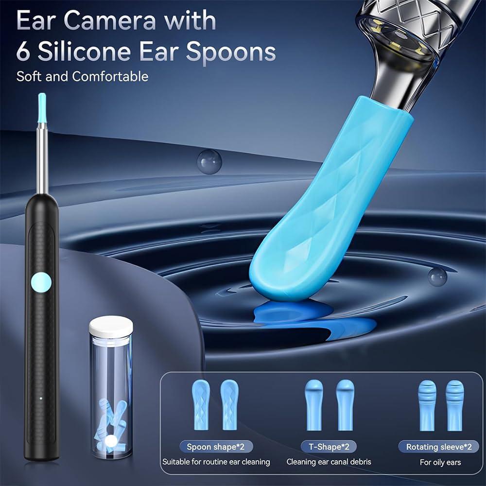 Kit de Limpieza de Oídos CZYJPRL con Cámara 1080P y 8 Cucharas