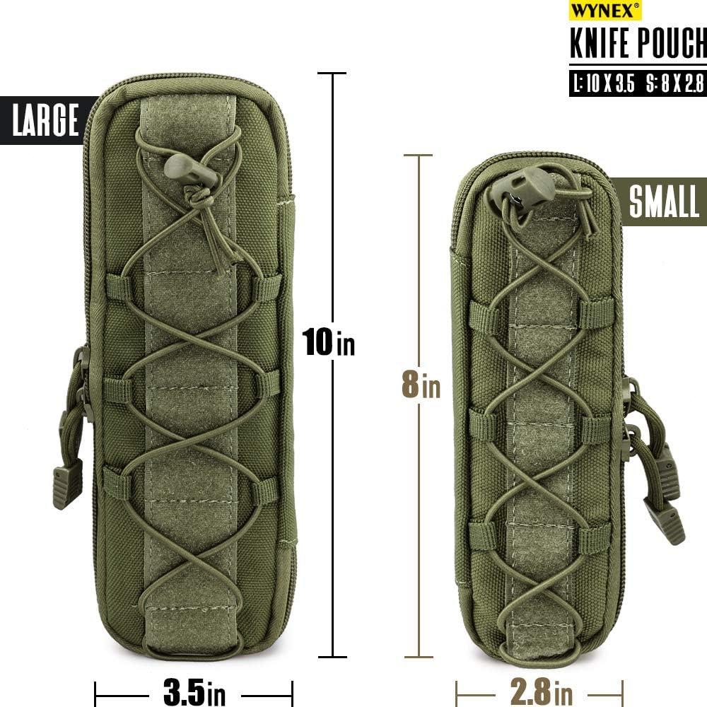 Funda Táctica WYNEX Nylon Grande Verde Militar para Linterna