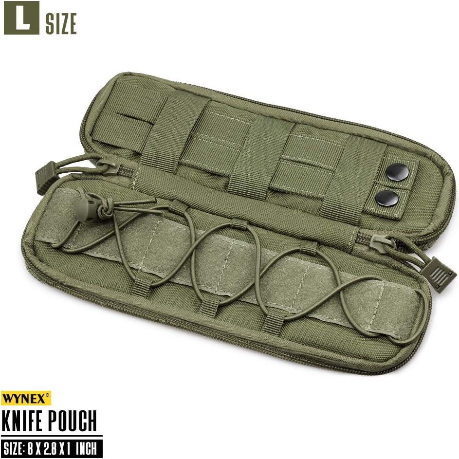 Funda Táctica WYNEX Nylon Grande Verde Militar para Linterna