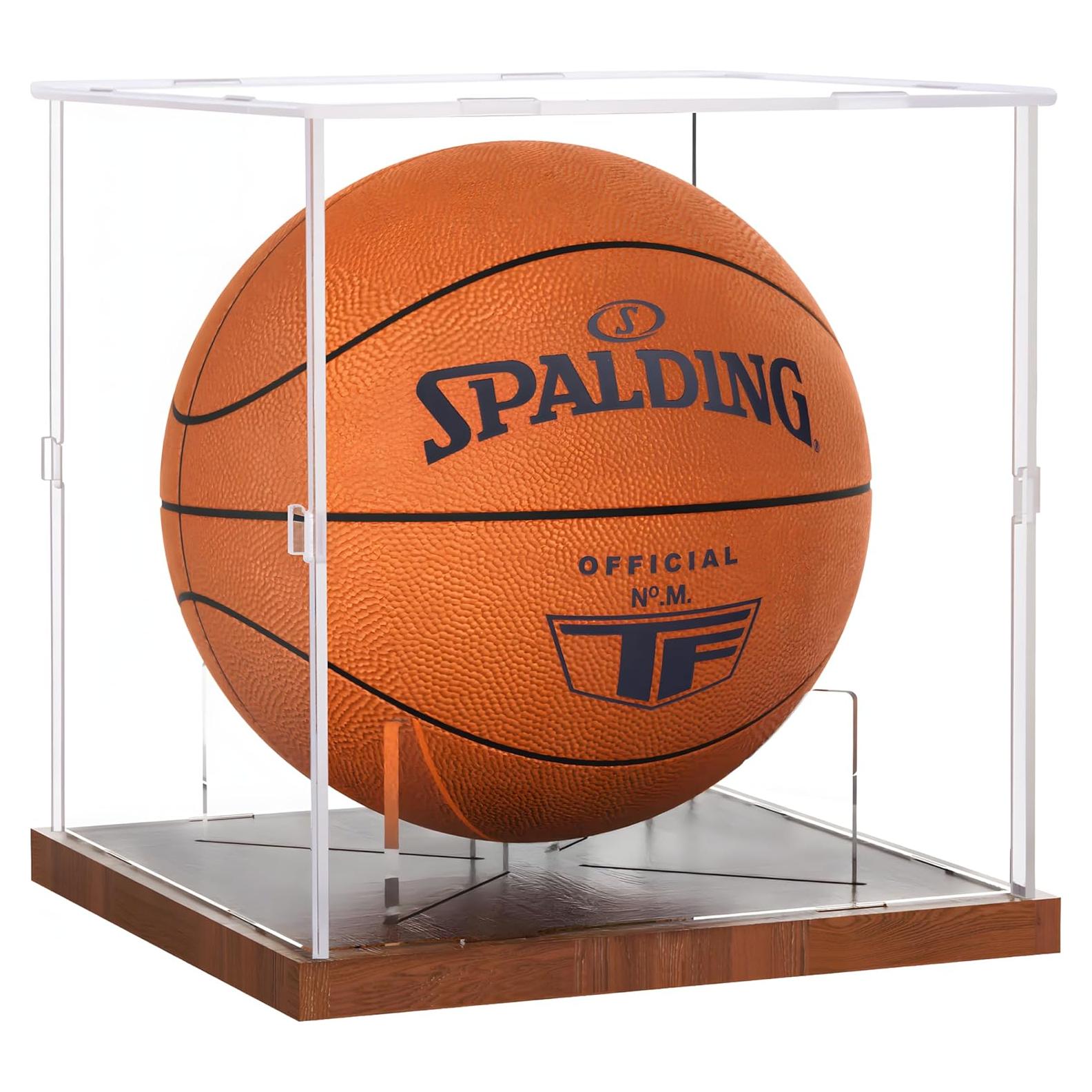 Caja de Exhibición de Baloncesto Fitense Acrílica 25.9x25.9x27.2cm