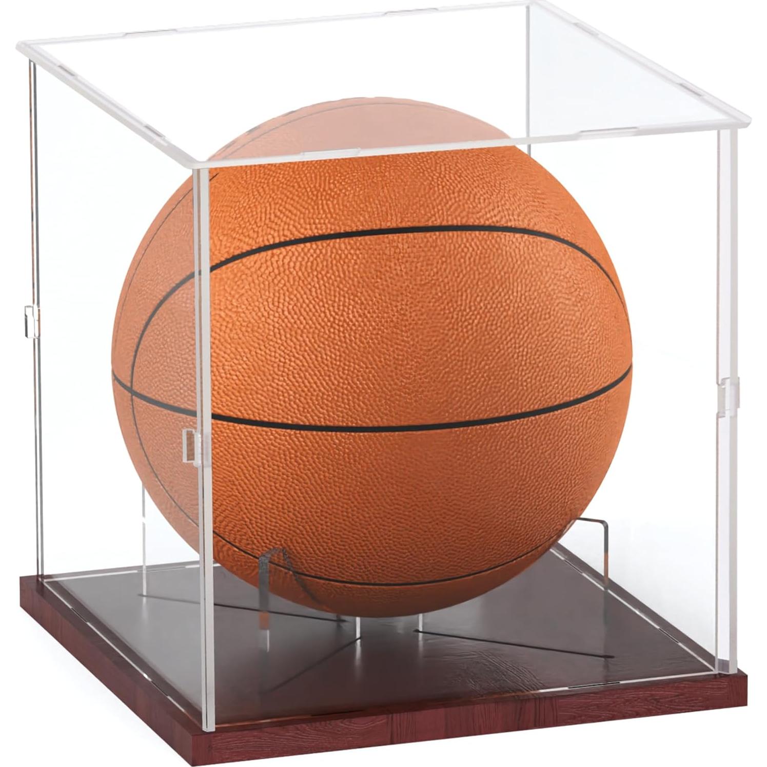 Caja de Exhibición de Baloncesto Fitense Acrílica 25.9x25.9x27.2cm