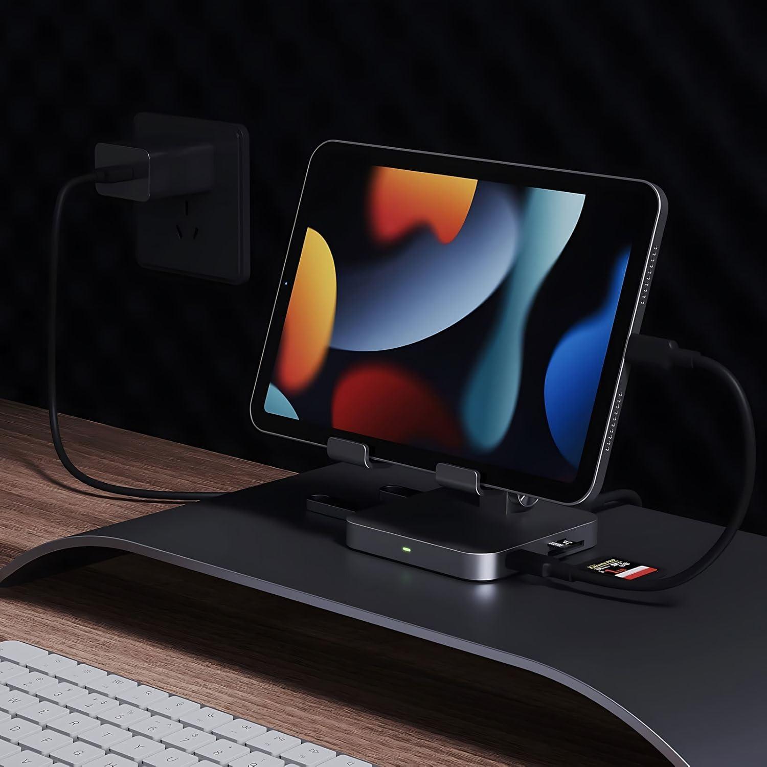 Soporte de Carga USB C 7-en-1 GX con 100W PD y 4K HDMI