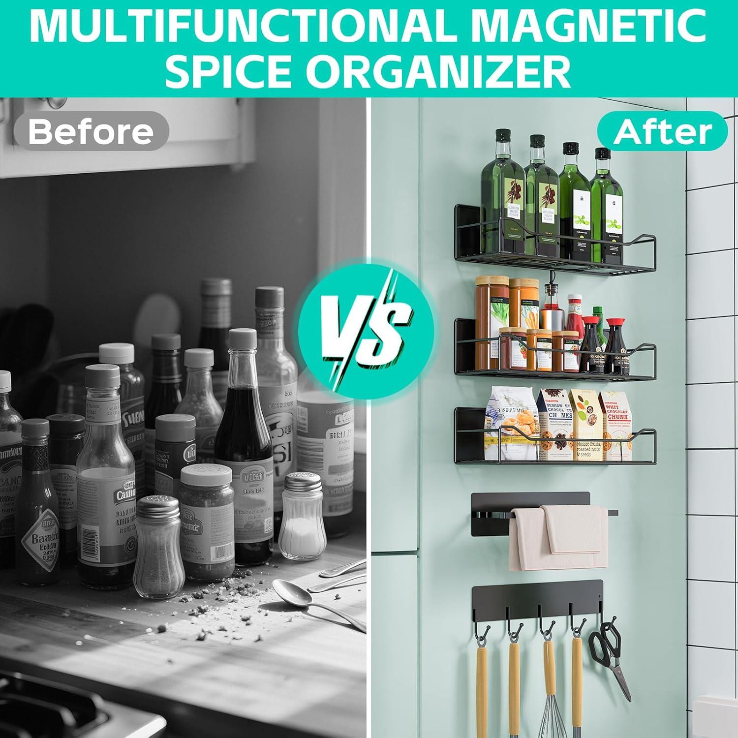 Estantes Magnéticos Multifuncionales JulktLli - 5 Piezas para Cocina y Lavandería