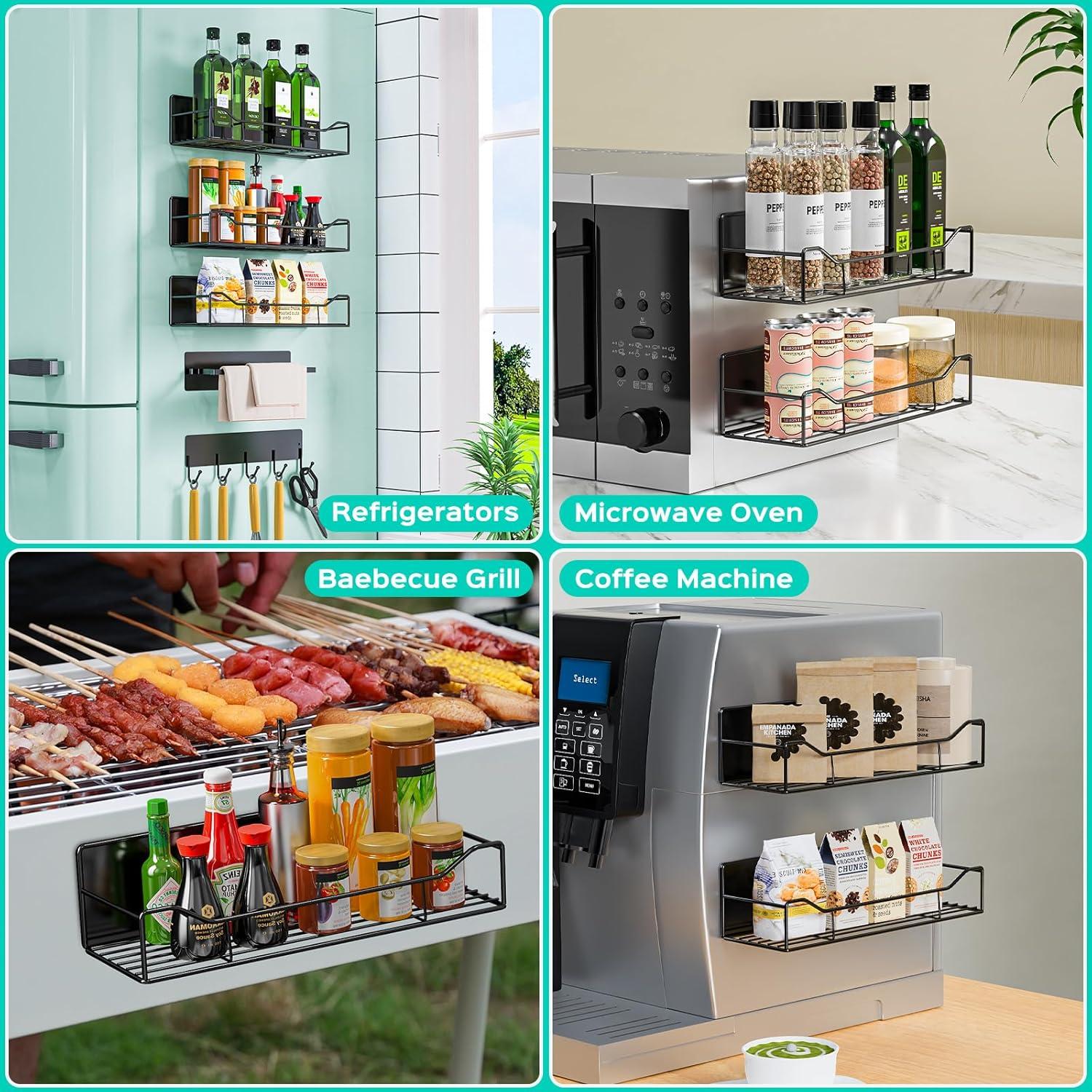 Estantes Magnéticos Multifuncionales JulktLli - 5 Piezas para Cocina y Lavandería