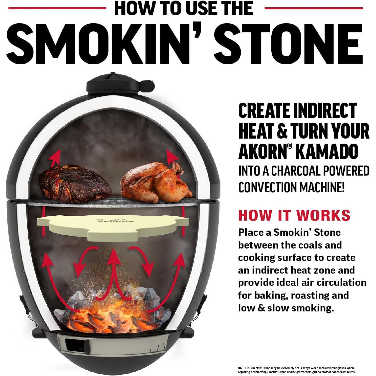 Piedra para Ahumar Char-Griller 6201 AKORN Cerámica 38.1cm