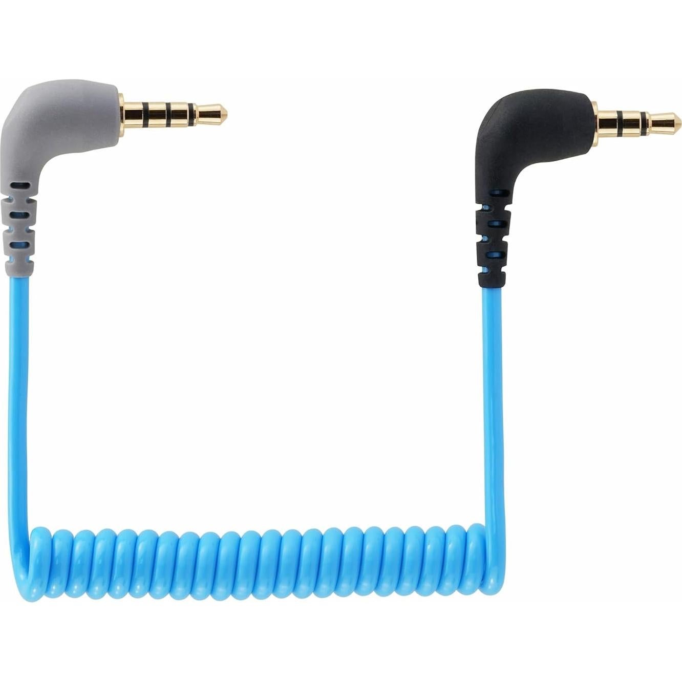 Cable de micrófono 3.5mm TRRS a TRS JCMOYUTY 50cm Azul