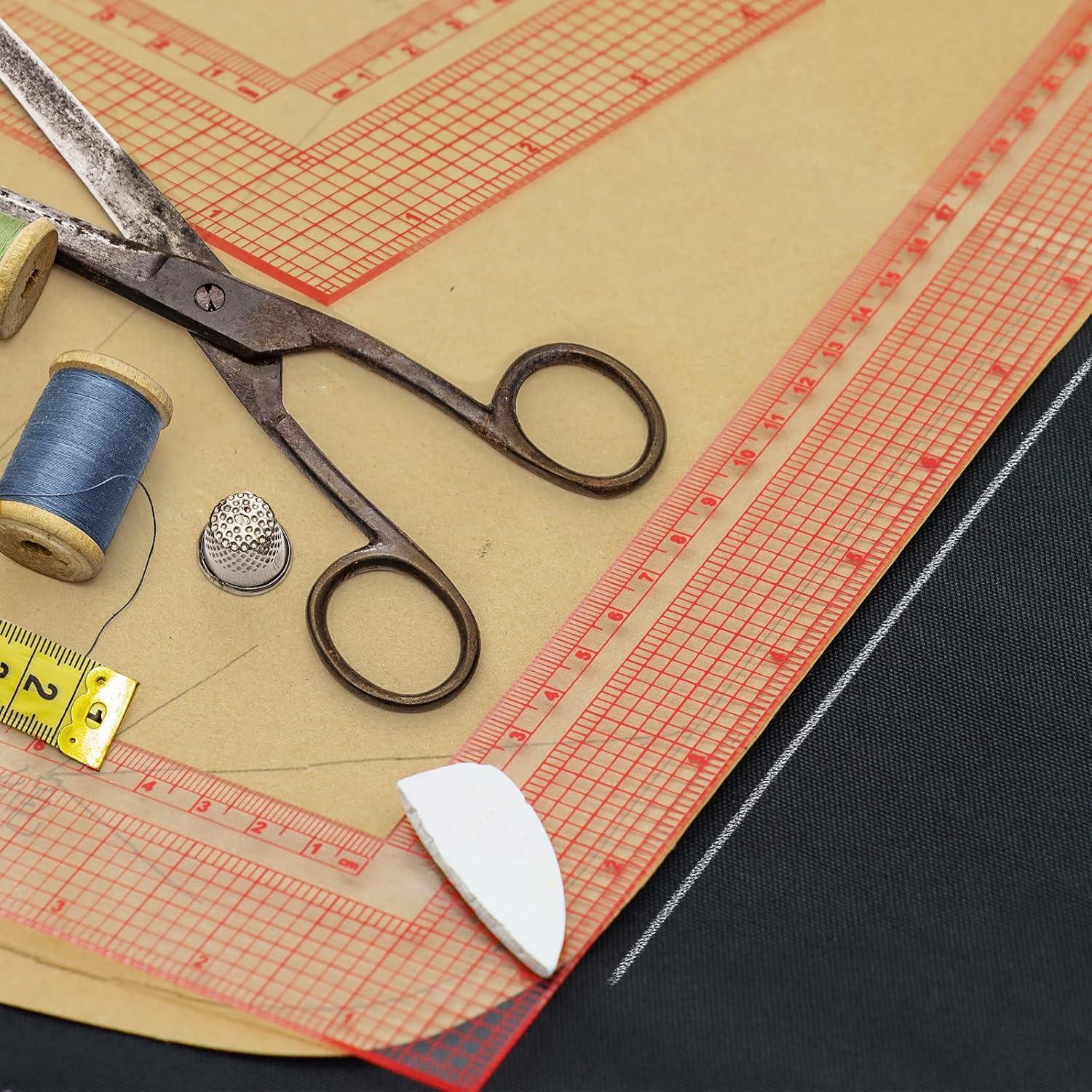 Regla de Costura en Acrílico YLaziion 30cm Anti-Amarilleo