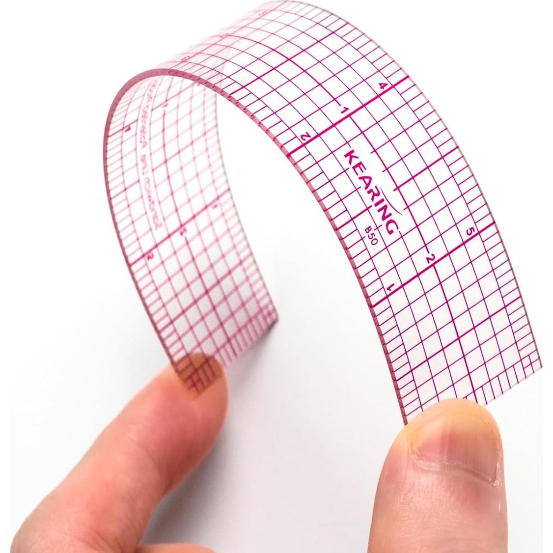 Regla de Gráfico de Costura KEARING B50 15.24 cm Transparente