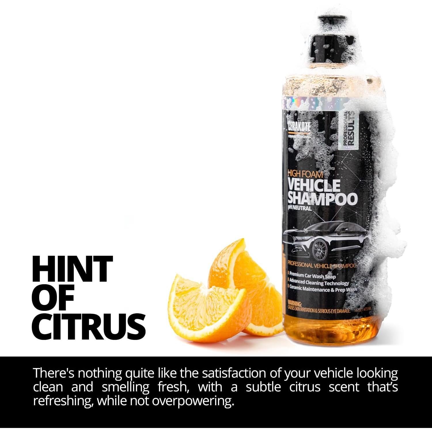 Champú Cerakote para Lavado de Autos 473 ml - Espuma Máxima