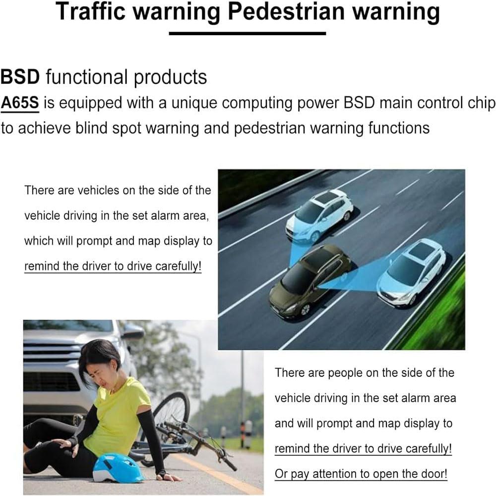 Sistema de Monitoreo de Punto Ciego PDZGZ 6.25" LCD Inalámbrico