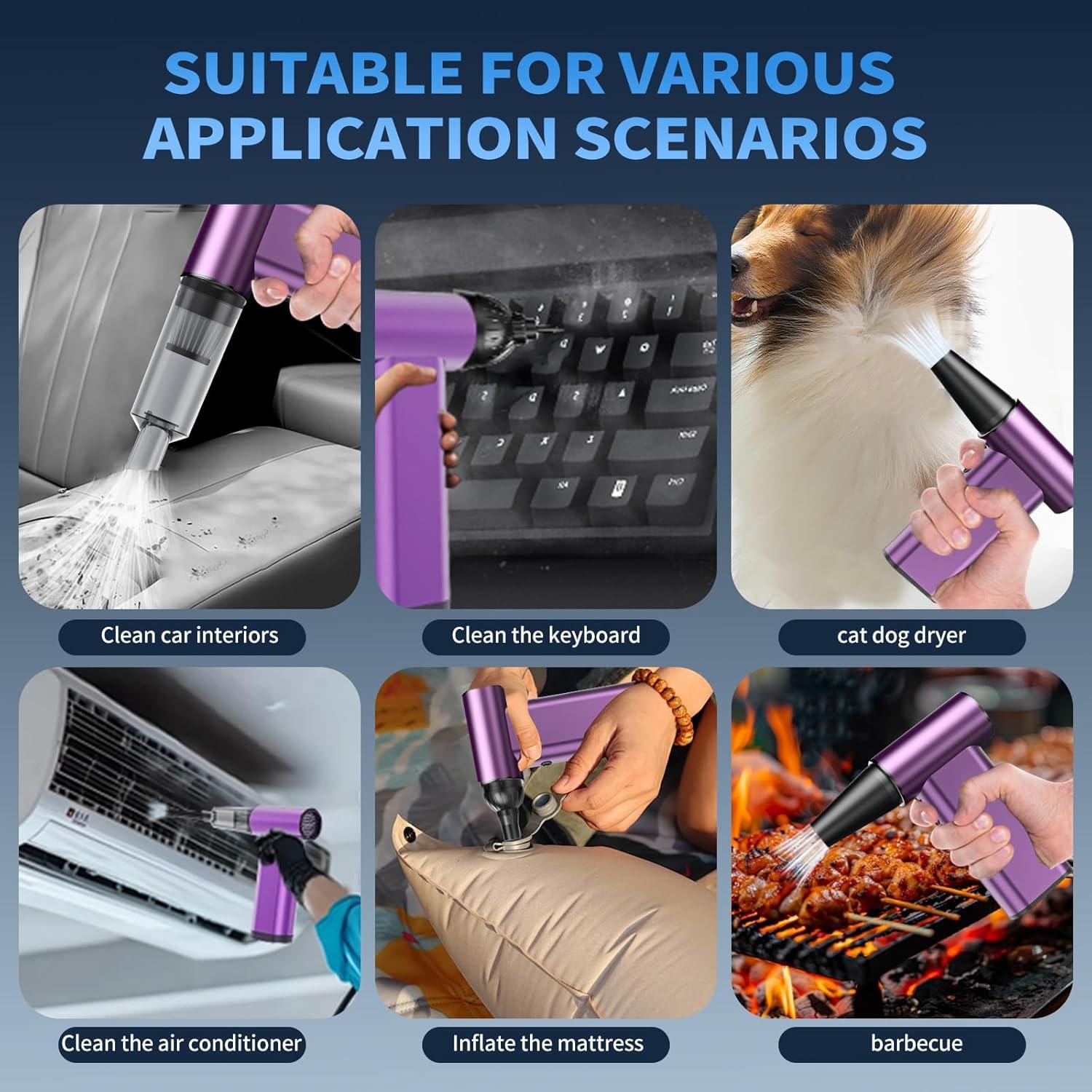 Soplador de aire comprimido 3 en 1 iRonthunder 180000RPM