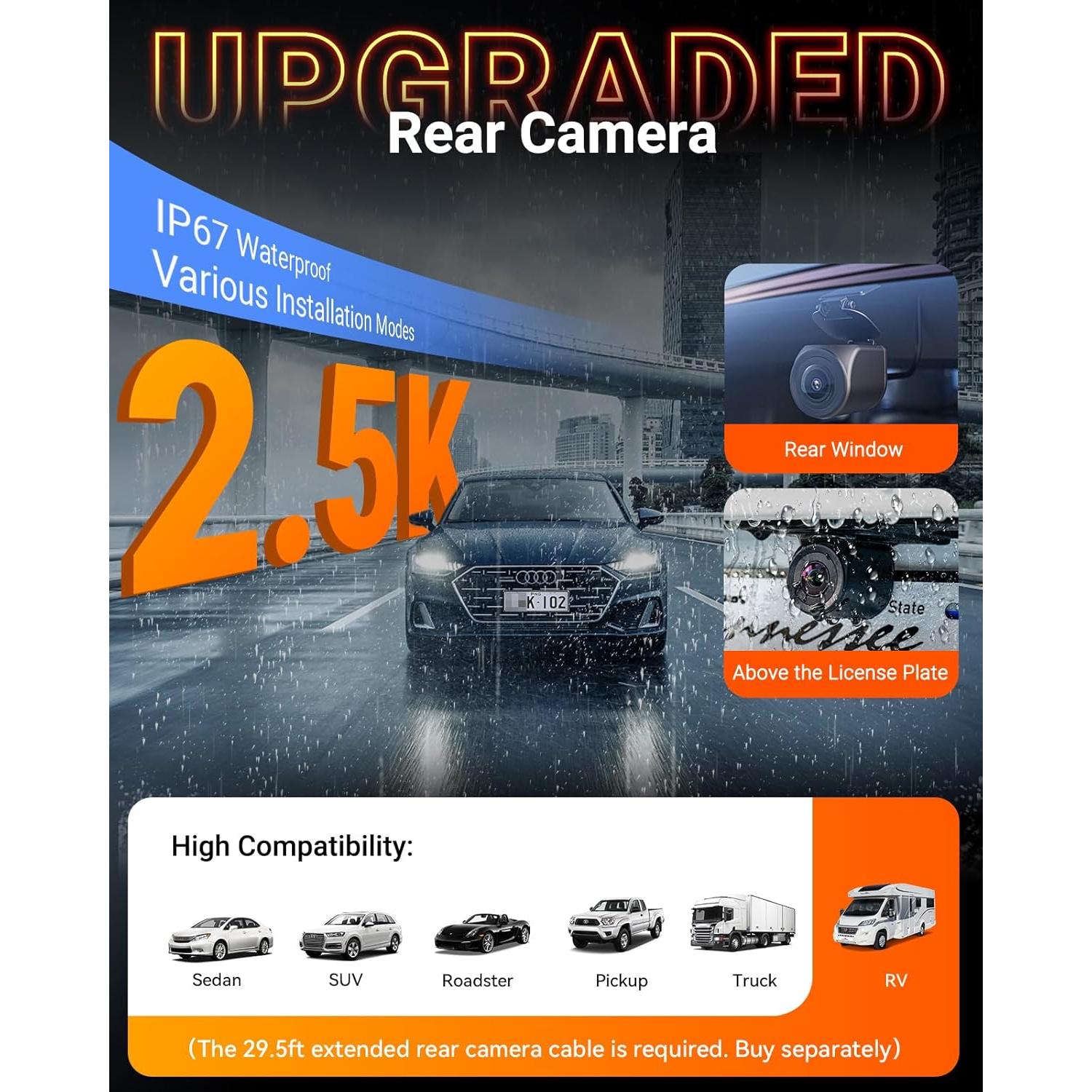 Cámara de Salpicadero Vantrue N4S 3 Canales 2.7K+1440P