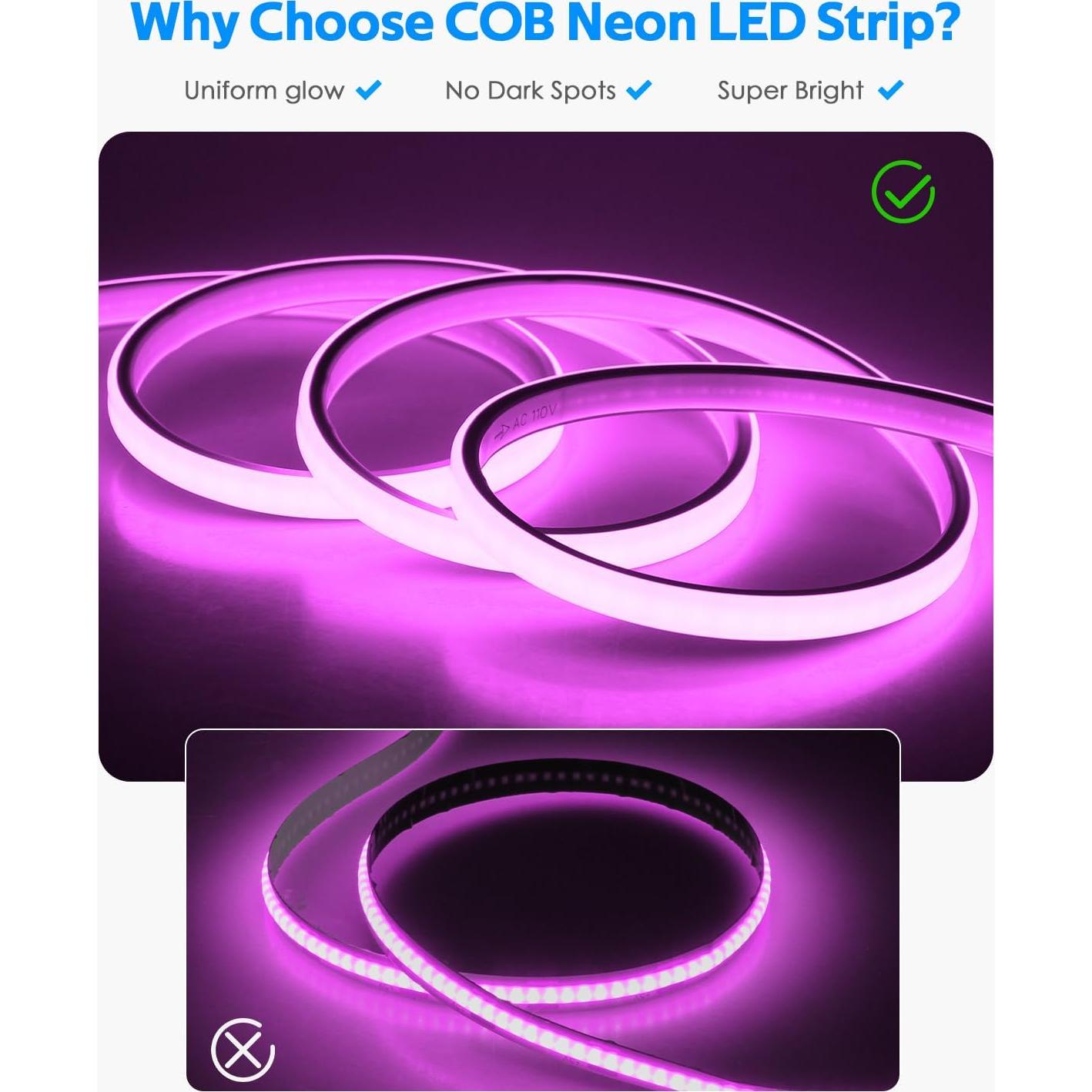 Luz de tira LED COB RGB 3M Shenzhen Samsion Regulable IP67