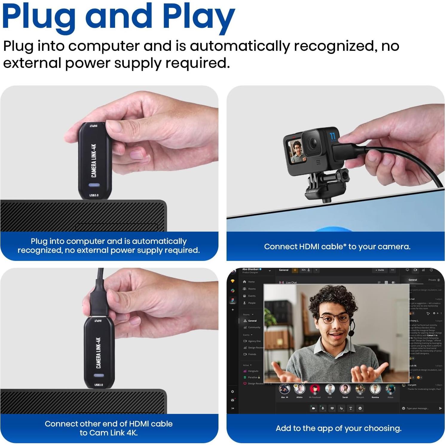 Cam Link 4K DigitPro - Captura Externa HDMI a USB 3.0